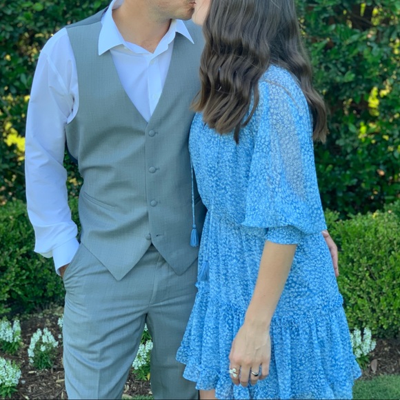 Baby Blue LOVESTITCH Dress Medium ~ worn once! - Picture 4 of 9